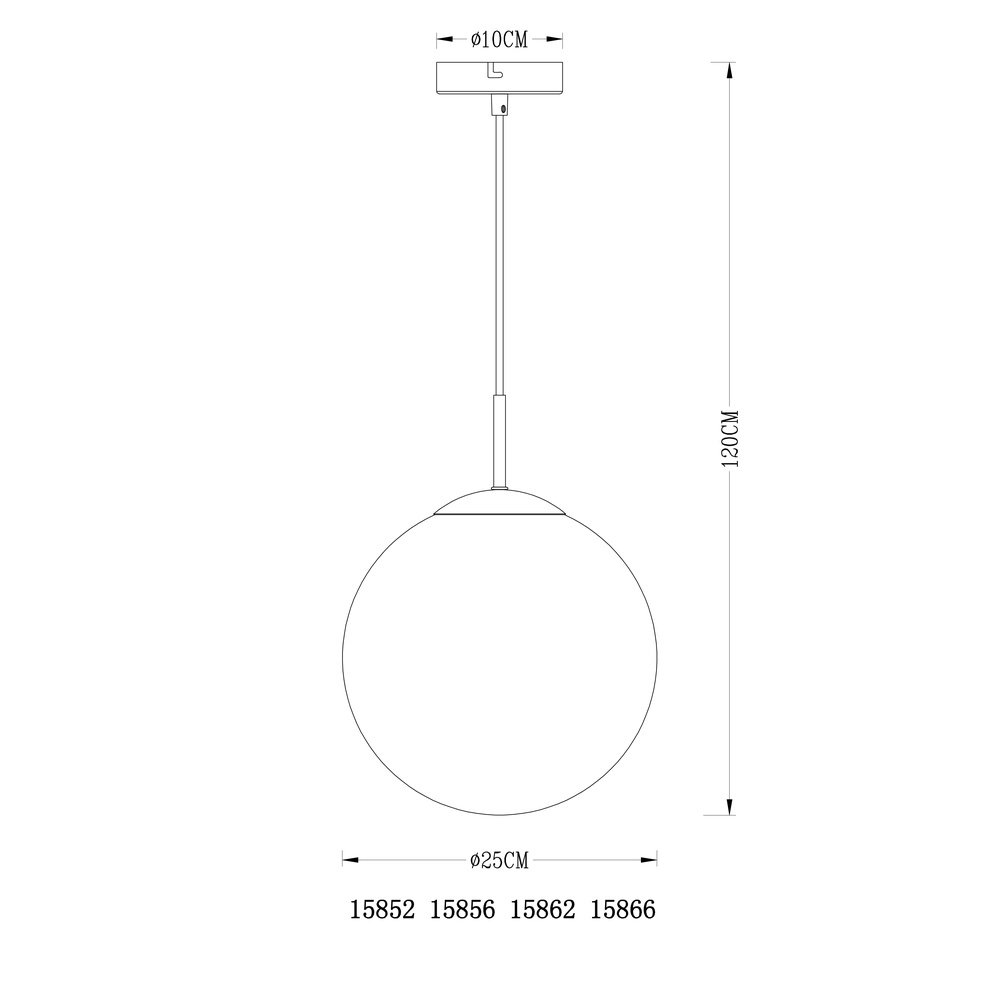 Lampe suspendue Varus or Ø 25cm Globo 9007371380459