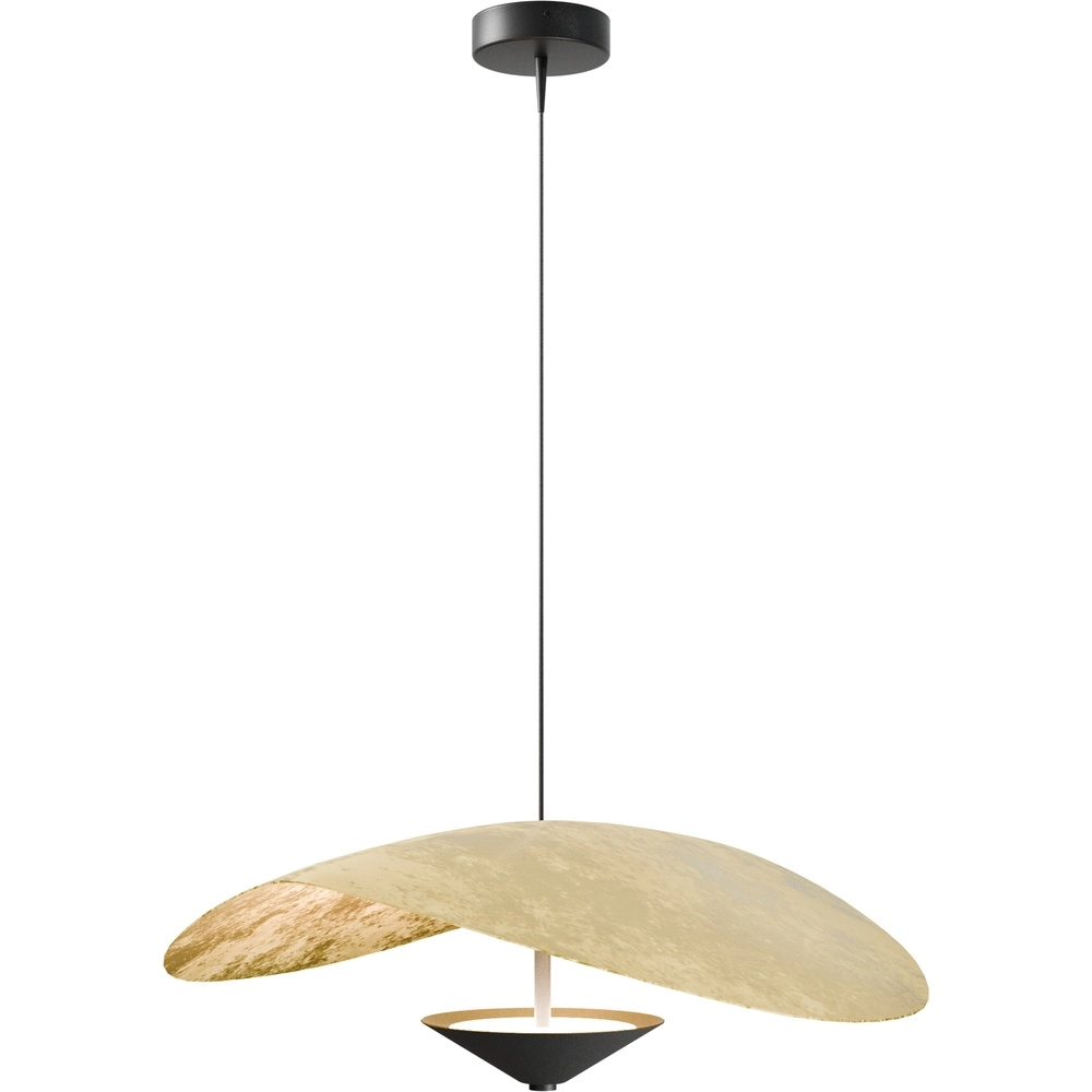 Ø Lumière suspendue LED de 60 cm Lente Feuille d’or Masterlight 8718121389301