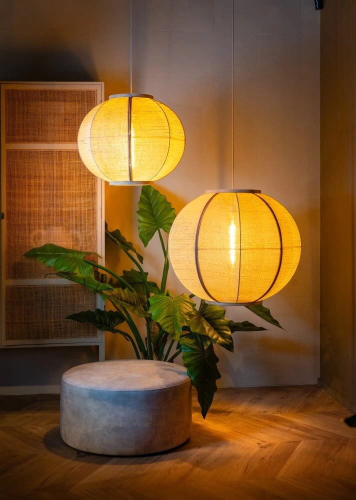 Suspension Japandi Fabric couleur sable Ø 58cm ETH 8720195309055