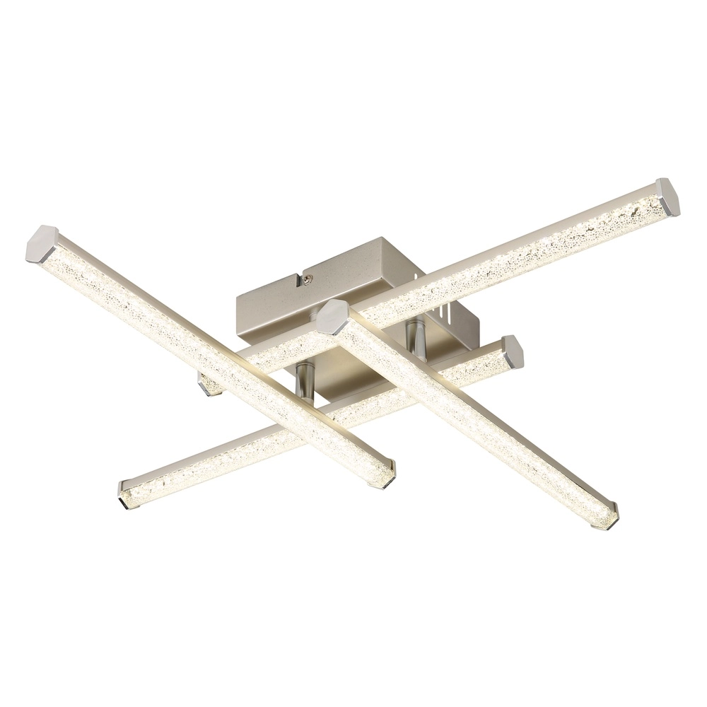 Lampe de plafond Kirina nickel