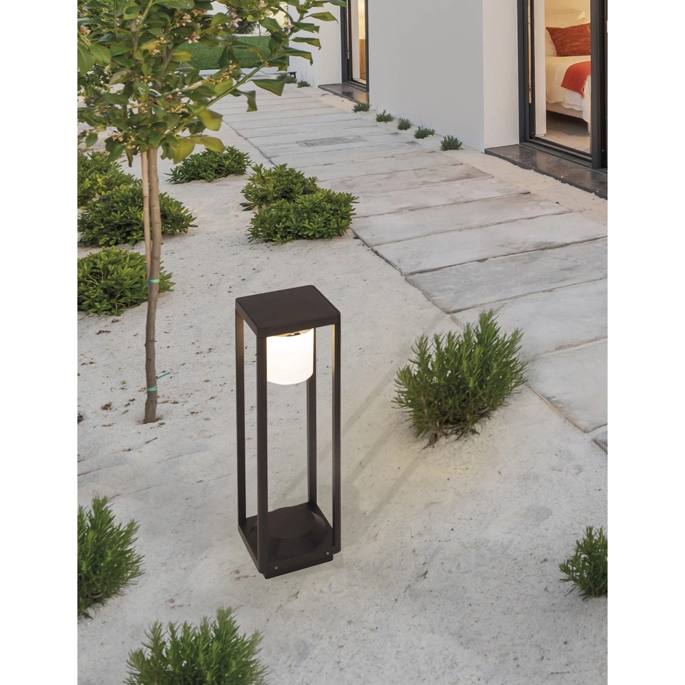 Lampe de jardin solaire Loveto anthracite