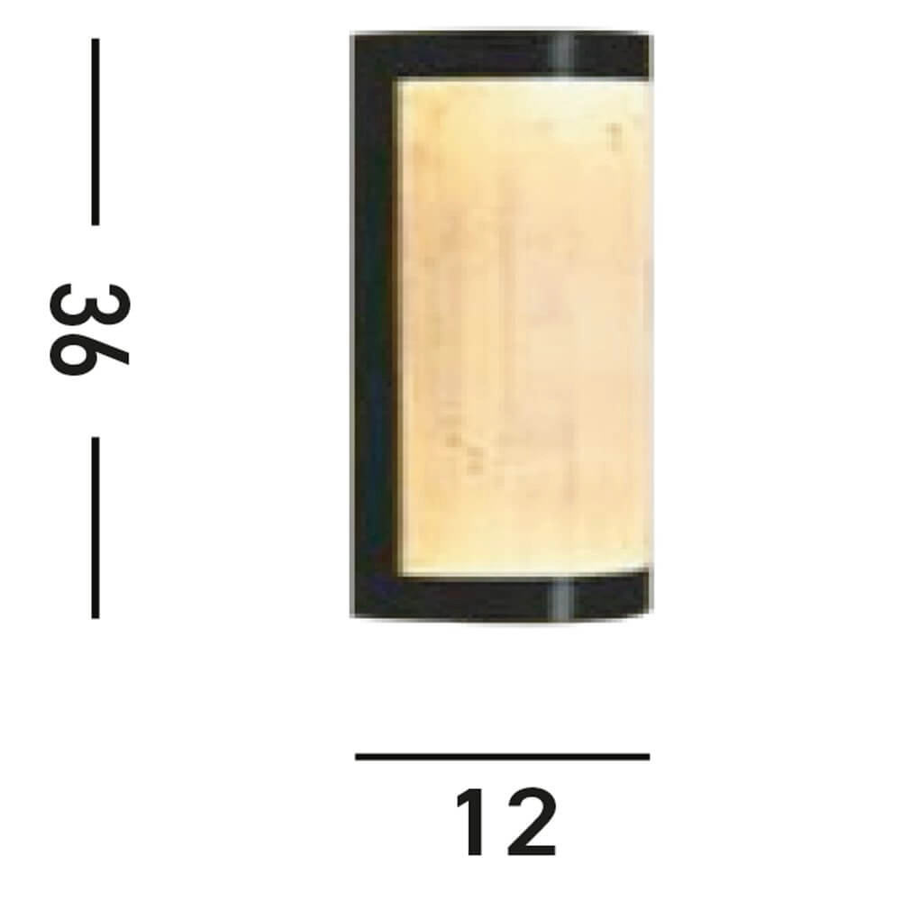 Applique murale design Nile 36cm noir Searchlight 5053423267982