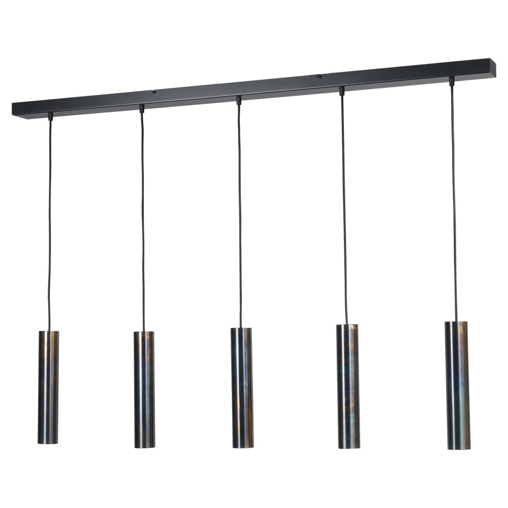 Lampe suspendue pour table à manger Run Cylindres en bronze à 5 lumières Masterlight 8718121204598