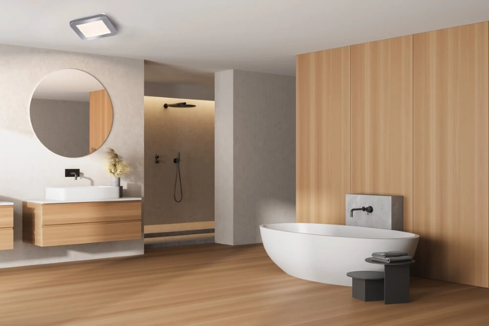 Plafonnier de salle de bain Gotland chromé - 17 cm Fischer & Honsel 4003694212311