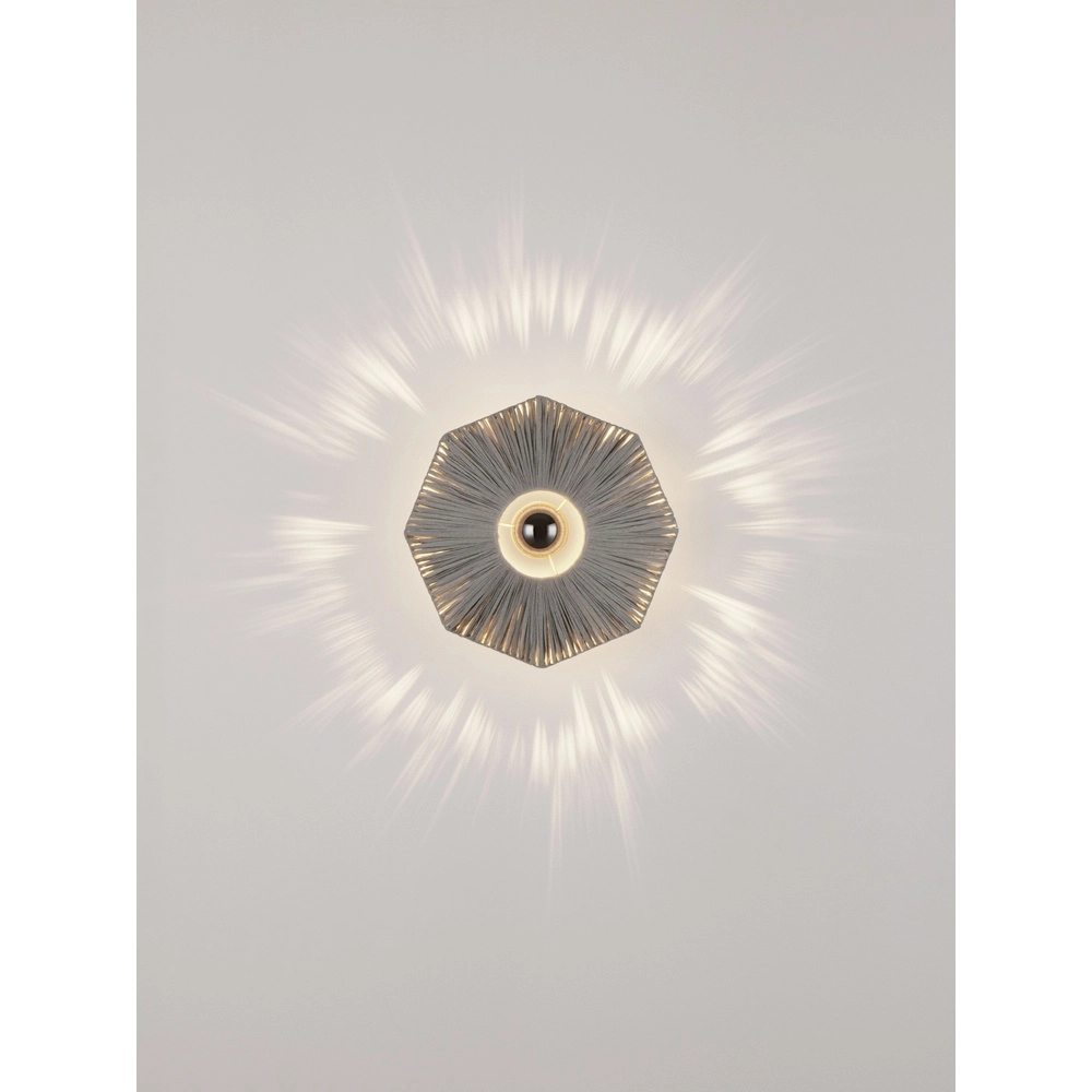 Lampe murale Elvio gris Ø 30cm Lyora 5212017493866