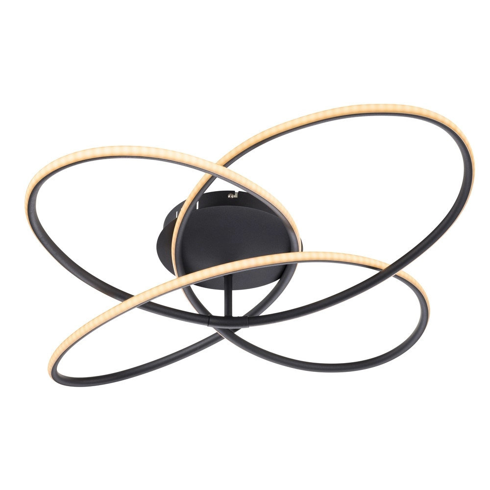 Lampe de plafond à design Panda noir Ø 80cm Globo 9007371409433