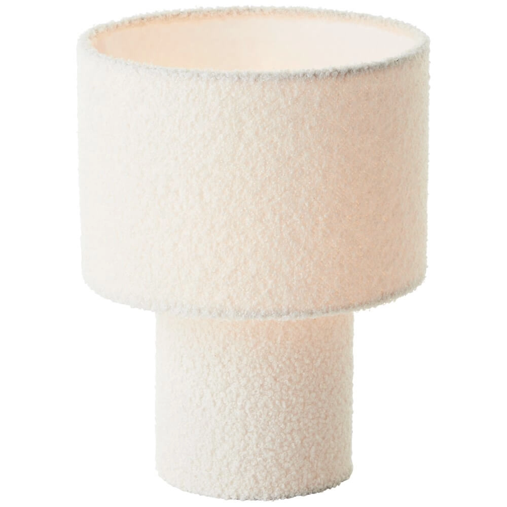 Lampe de table crème Teddy noir avec du blanc Brilliant 4004353447235