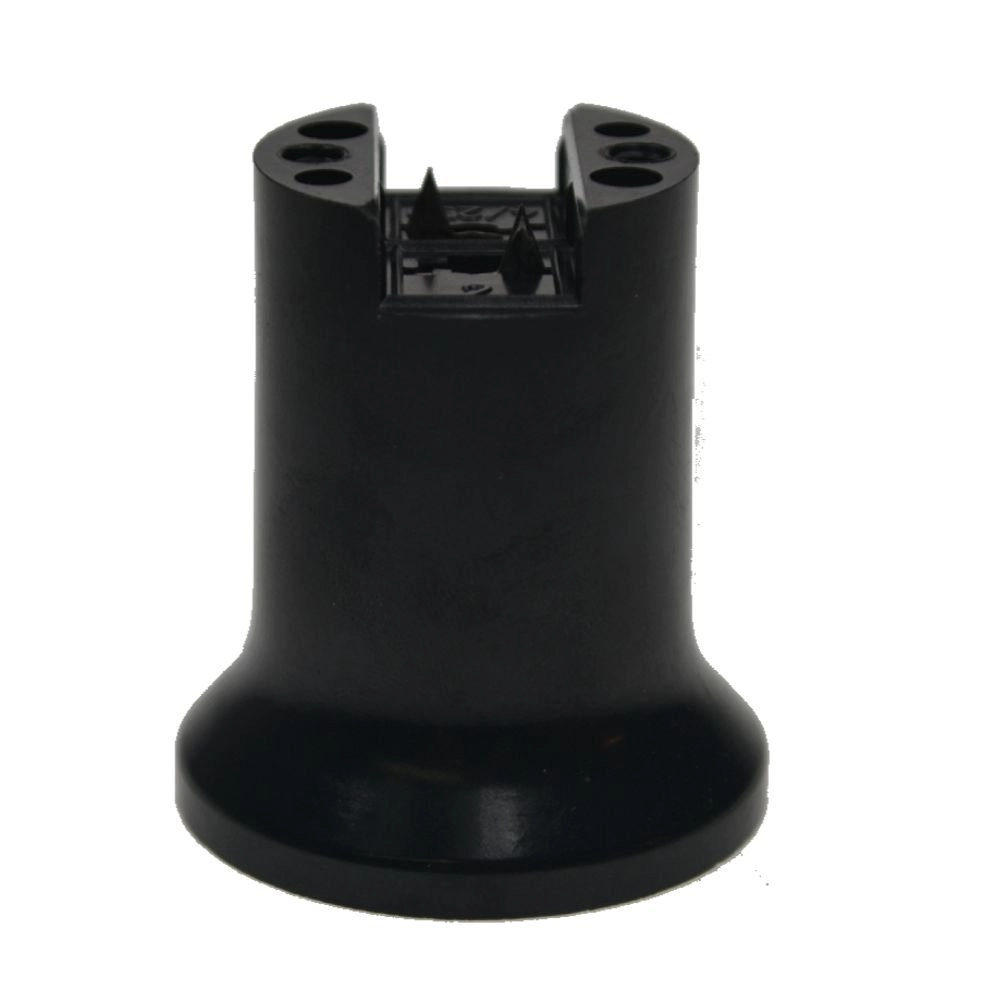 Support de lampe E27 - Base noir pour câble à broches