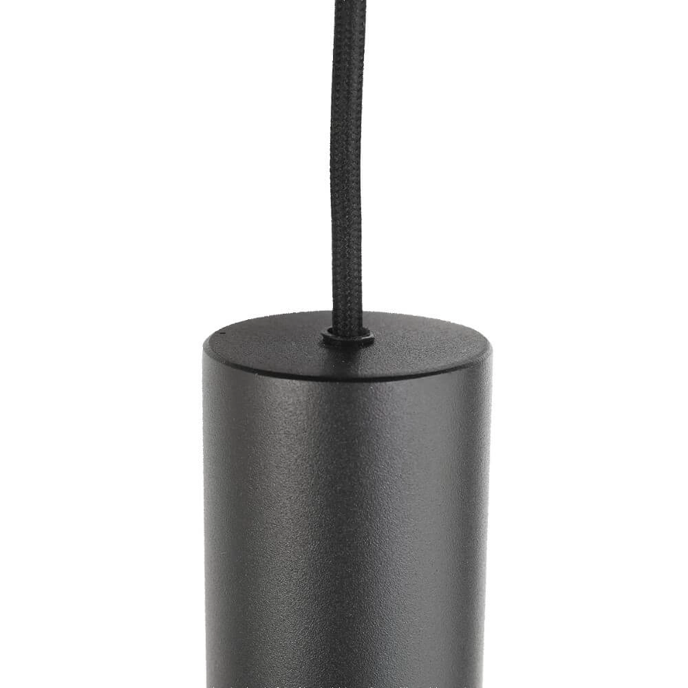 Lampe suspendue Vide Bollique noir avec verre fumé Steinhauer 8712746172997