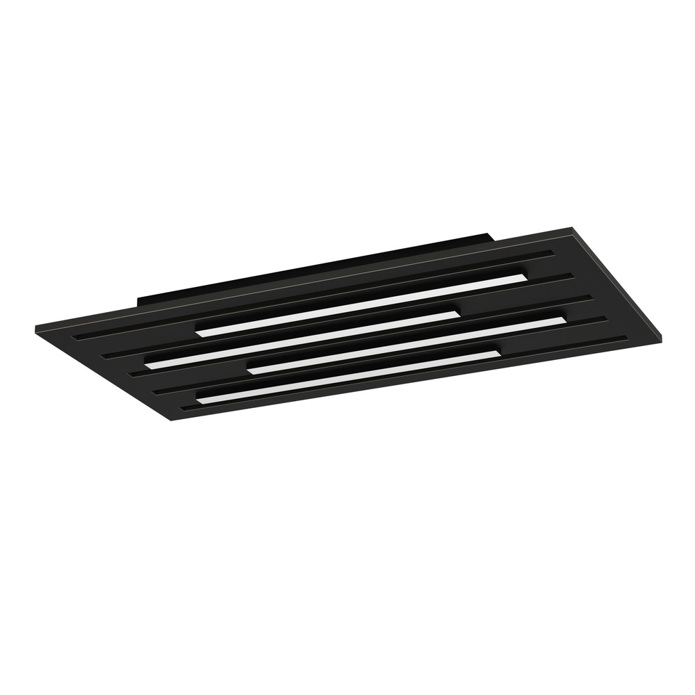 Éclairage de plafond intelligent Pitrignani-Z Rectangle 60 x 30 cm noir