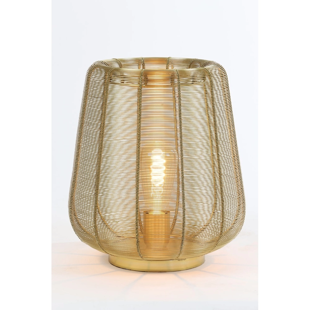 Lampe de table dorée Adeta Ø 29cm Light & Living 8717807600945