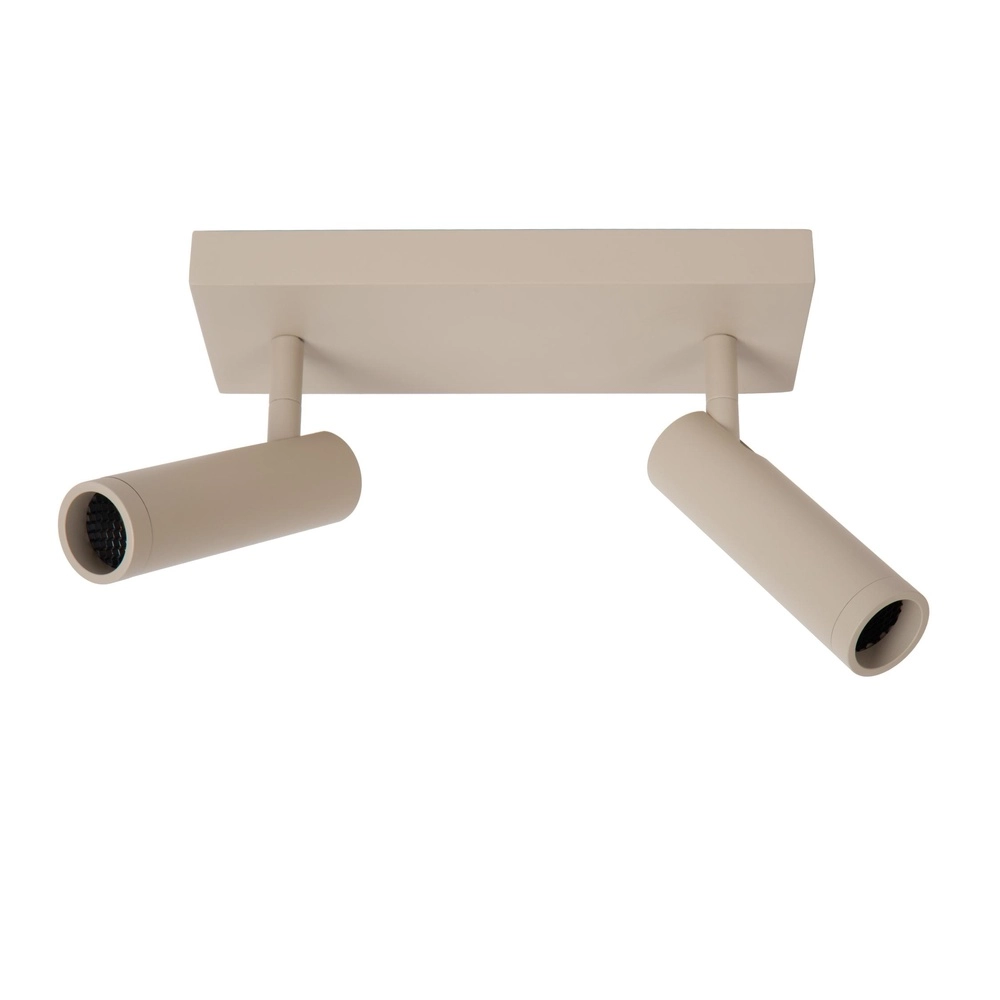 Lampe de plafond élégante Grado Brun sable 2 clairs