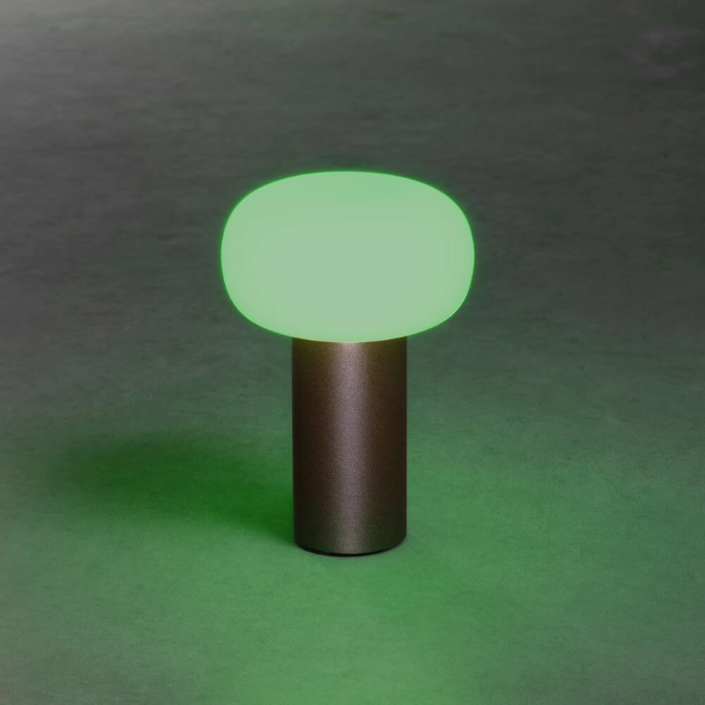 Lampe de table rechargeable Antibes brun rouille KonstSmide 7318308269726