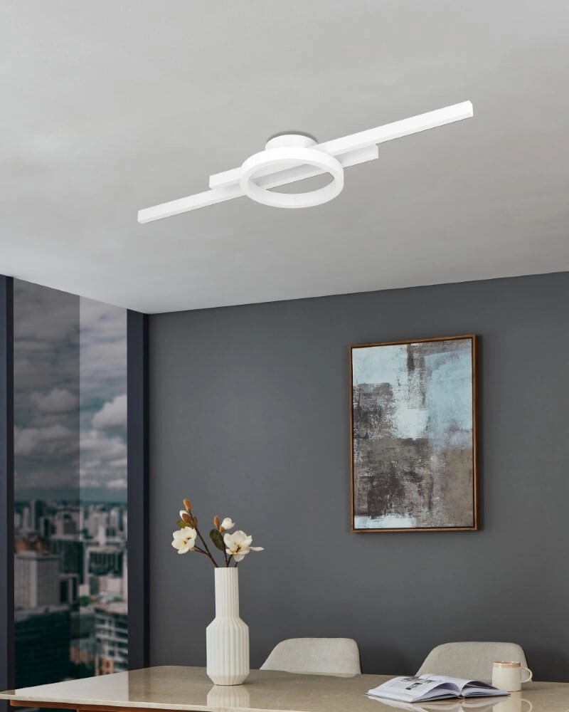 Plafonnier LED noir Amandolo Eglo 9008606275045