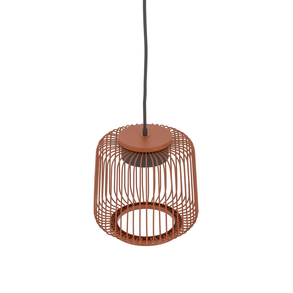 Lampe cage Kenai terre cuite Ø 18cm Lyora 5903139122184