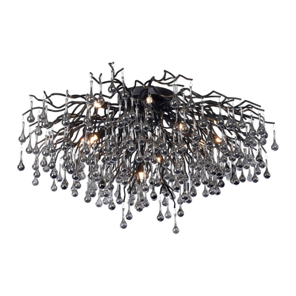 Lustre Icicle noir 100cm Paul Neuhaus 4012248377581