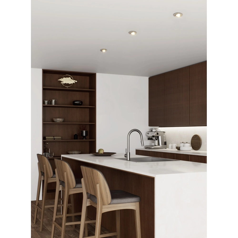 Spot encastré Barranco nickel Ø 9cm - 4,5W - 4000K Eglo 9008606359356