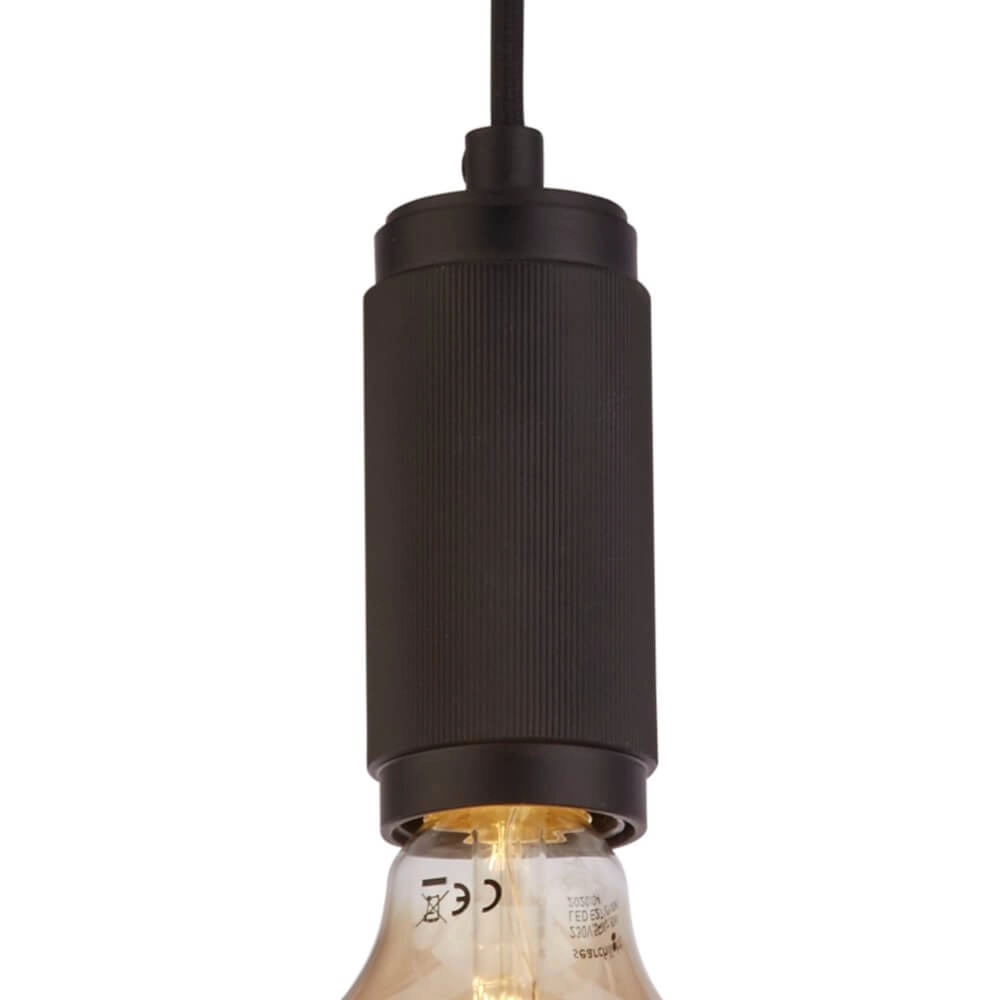 Lampe suspendue 1 lumière Suspension noir Searchlight 5053423243658