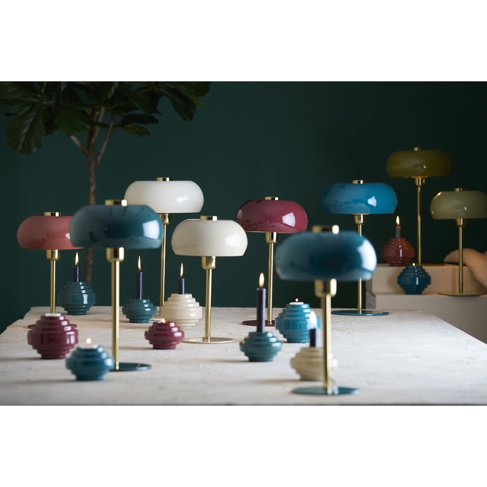 Lampe de table Surin Ø 26cm - crème brillante avec or Light & Living 8717807740979