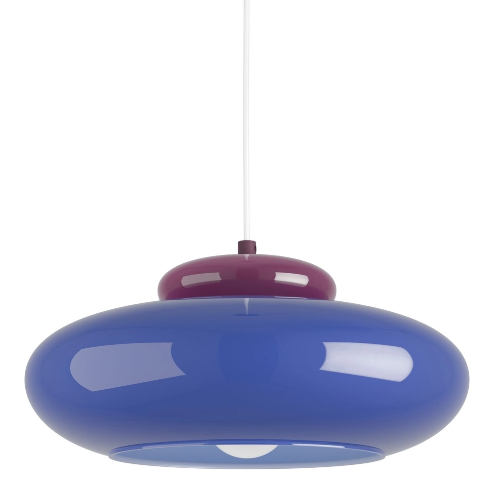 Lampe pendante de conception Berardelli bleu avec violet Ø 32cm Eglo 9008606405022