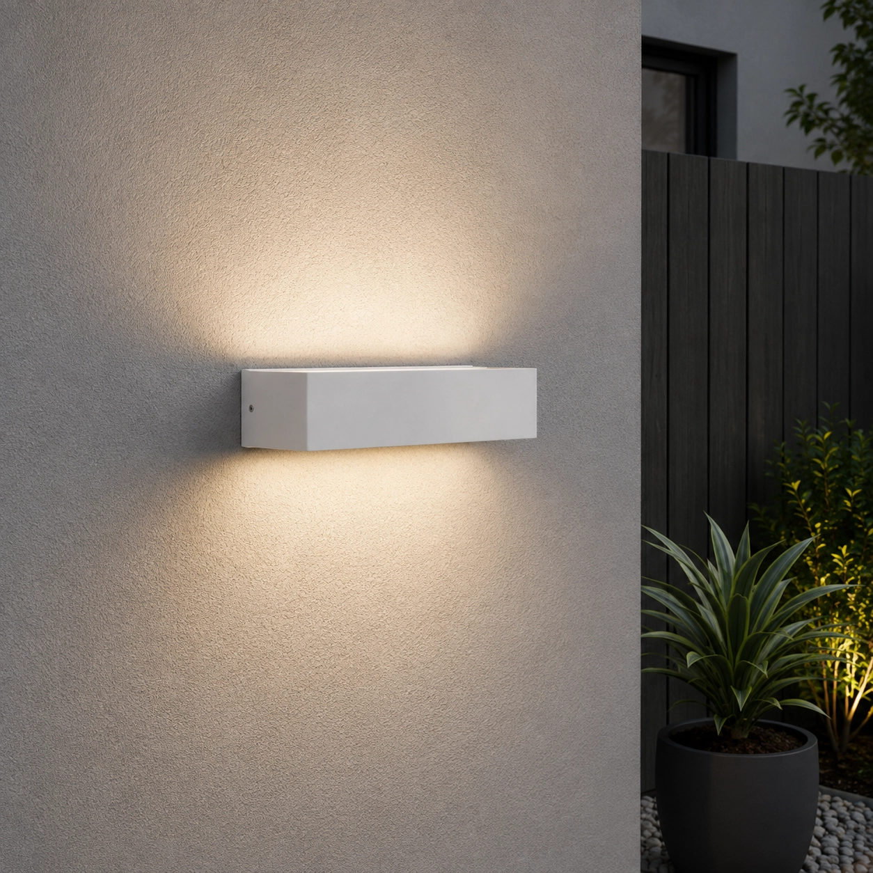 Lampe murale élégante Lane blanc 22cm - 21W