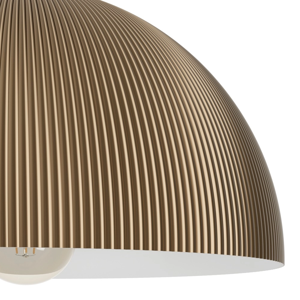 Lampe pendante de conception Gaetano 2 bronze avec blanc Ø 40 cm Eglo 9008606391585
