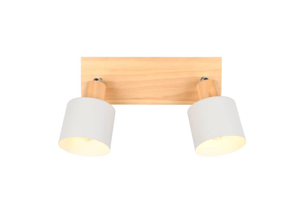Plafonnier double Shanti avec aspect bois Trio 4017807615722