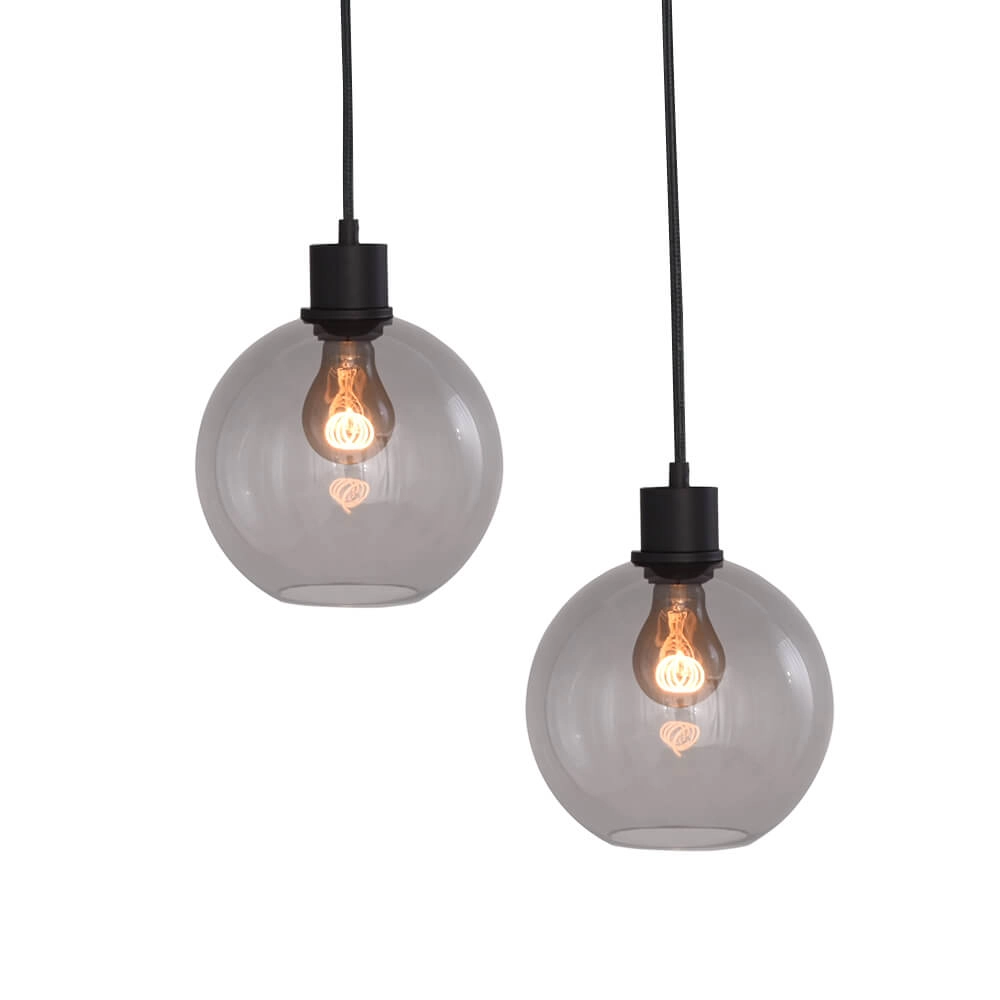 Lampe suspendue Lazise 6x Ø 20cm noir Masterlight 8718121303468