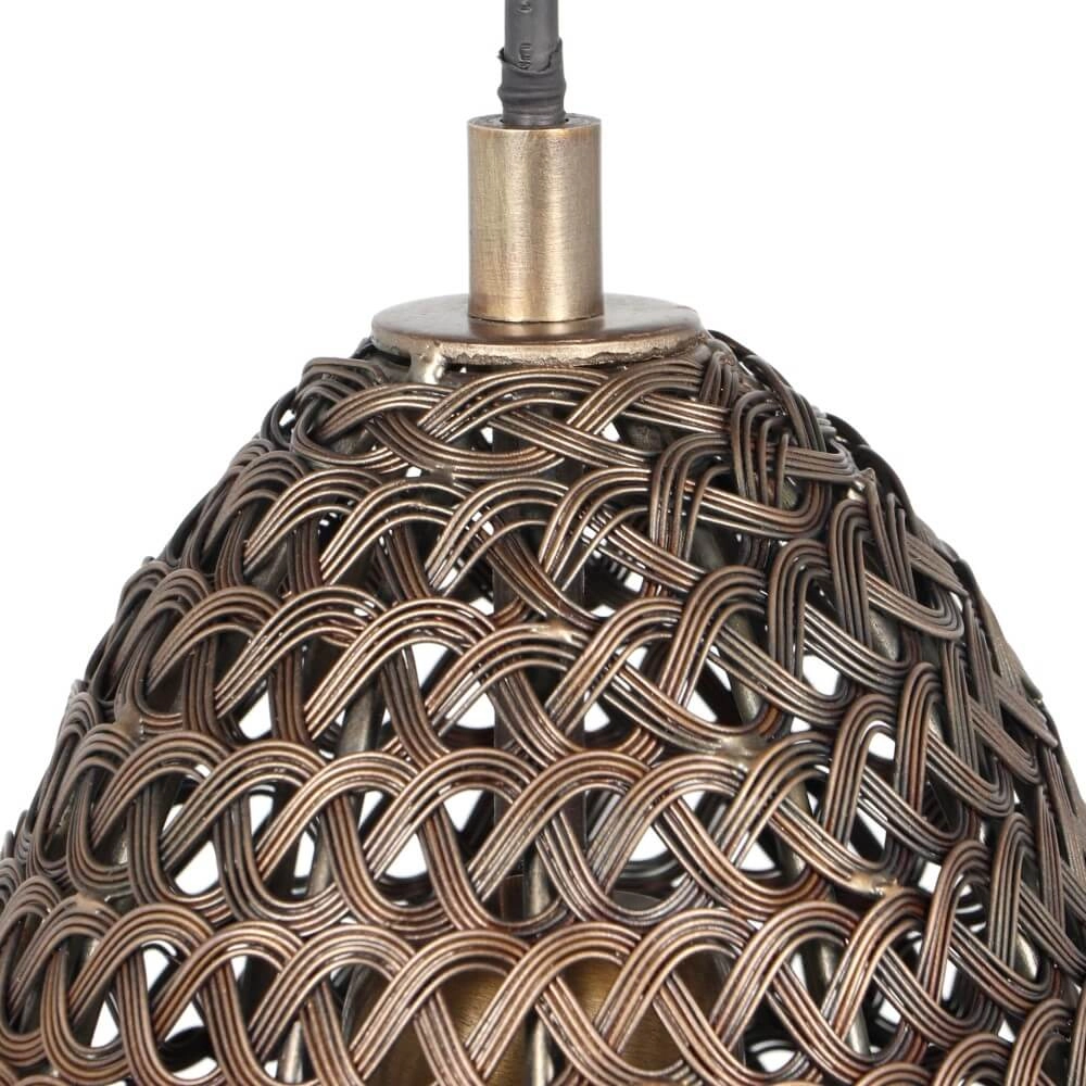 Lampe à suspension en bronze Ziva Ø 23 cm Trio 4017807617405