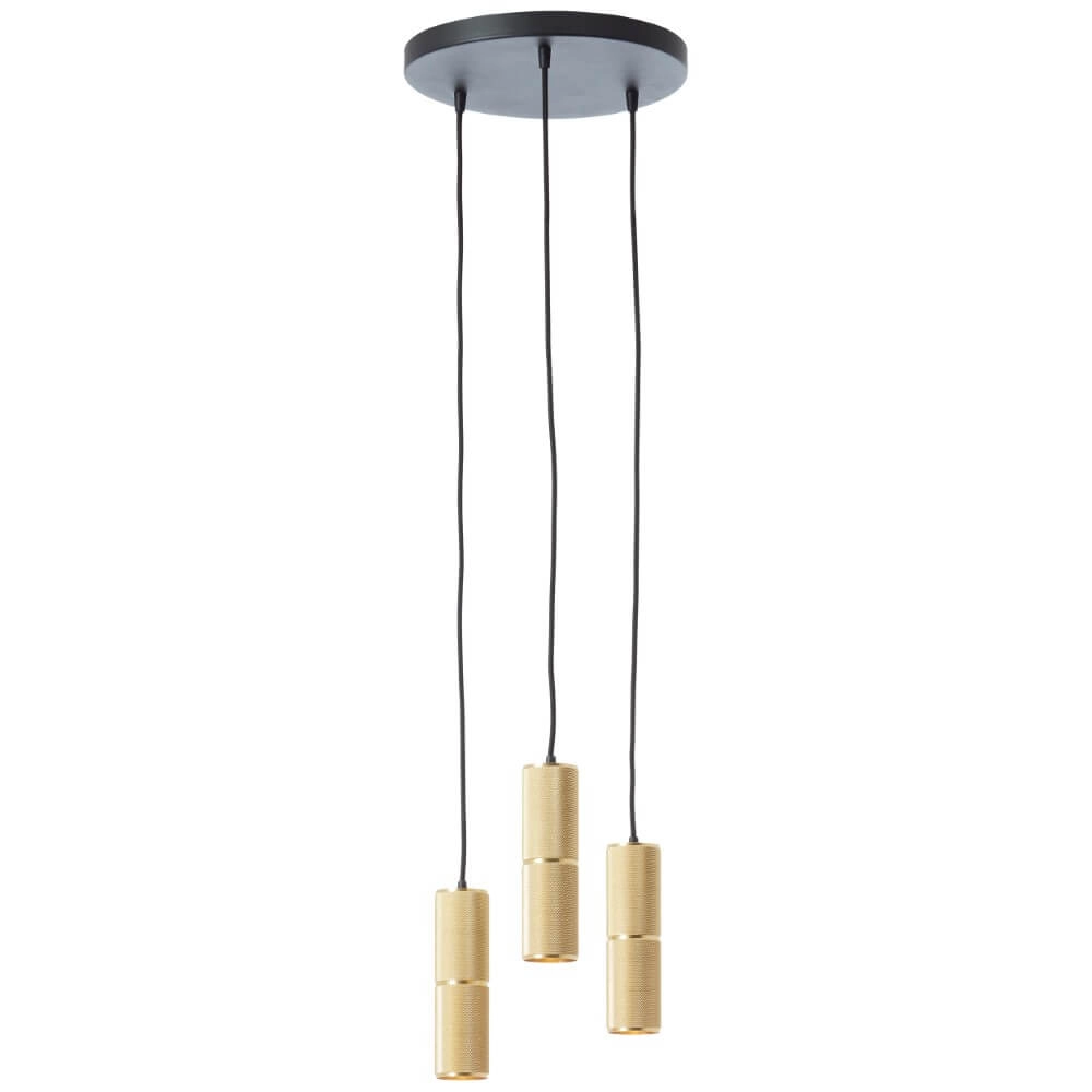 Lampe suspendue 3 lumières Marty Ø 30cm doré Lampe suspendue 3 lumières Marty Ø 30cm doré