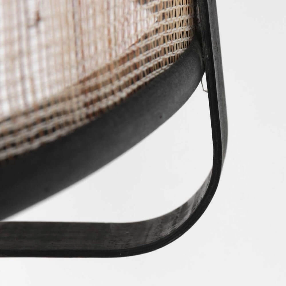 Lampe à suspension en bois noir Capors Ø48cm Steinhauer 8712746166637