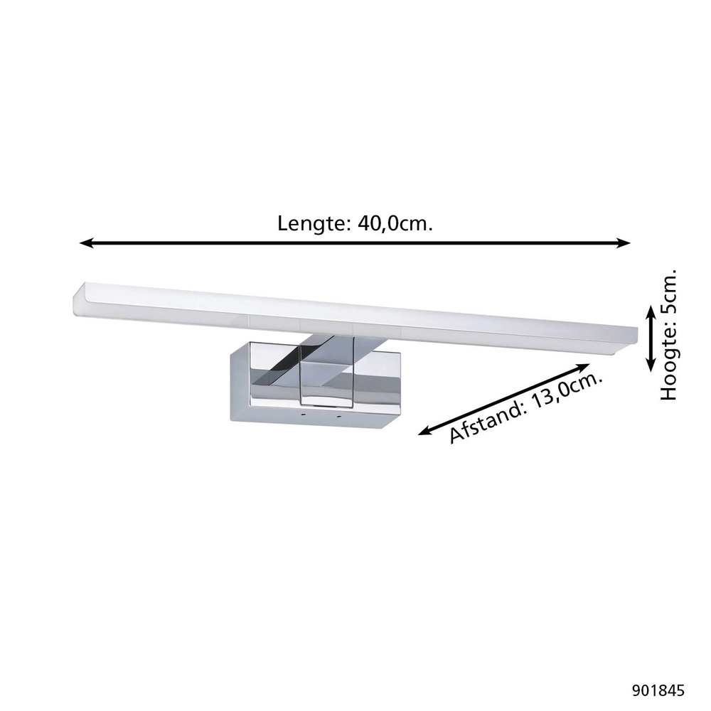 Lampe miroir Conettilla chrome 40cm Eglo 9008606356720