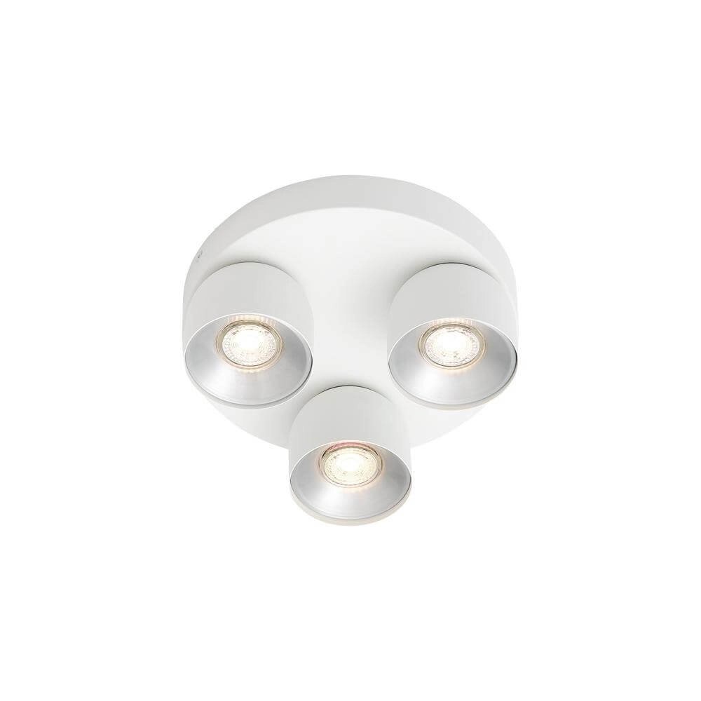 Projecteur blanc Pitcher 3 lumières directionnelles Projecteur blanc Pitcher 3 lumières directionnelles
