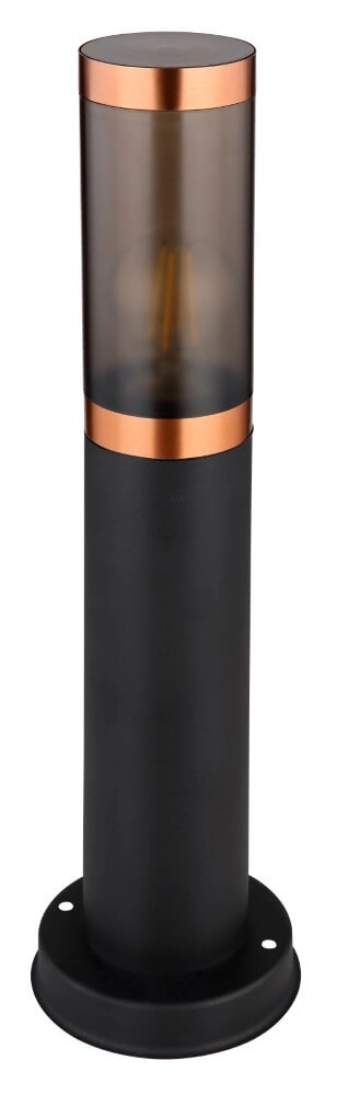 Lampe de terrasse noire avec cuivre rouge Boston Globo 9007371430925