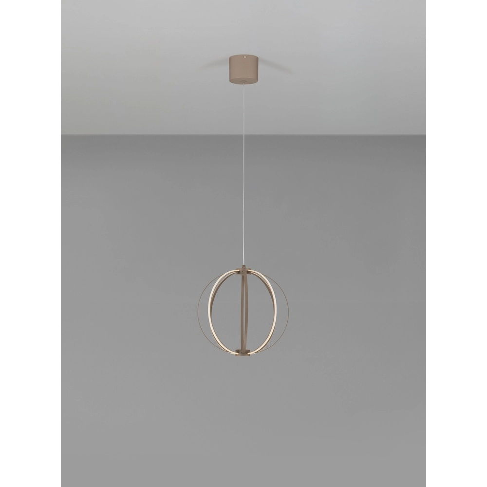 Lampe suspendue Brea beige Ø 30cm Lyora 5212017494382