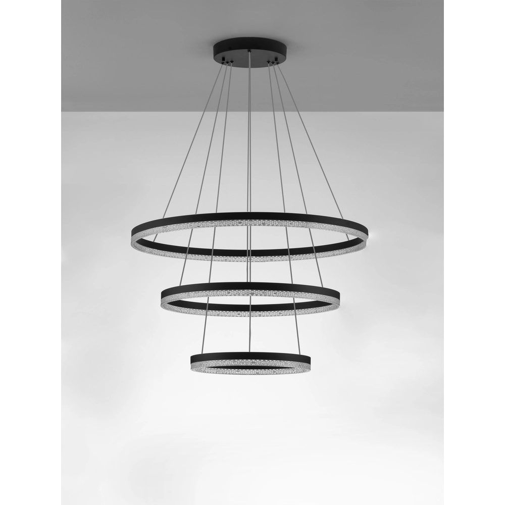 Suspension Adria noir Ø 80cm Lyora 5212017443823