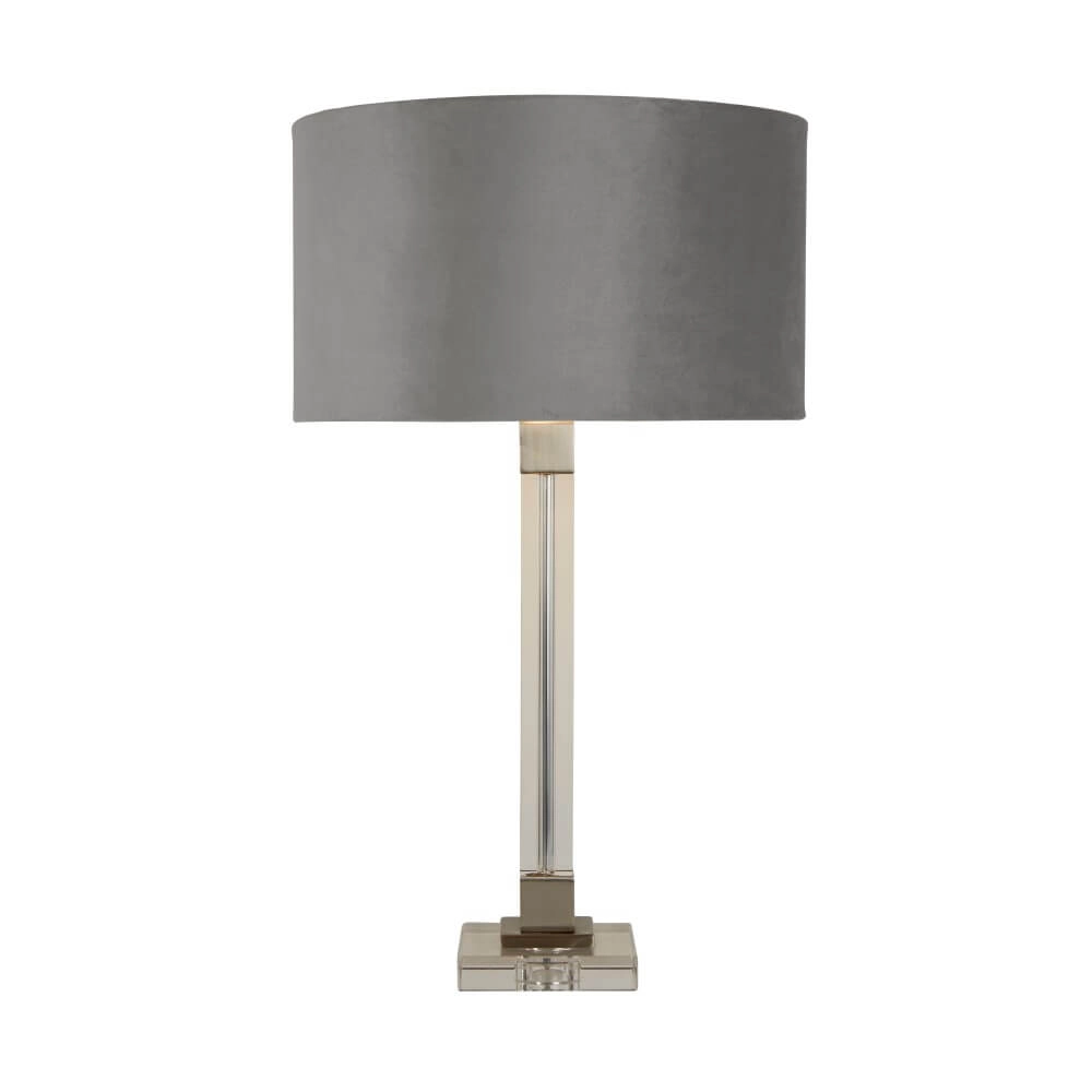 Lampe de table design Scarborough or avec nuance de gris