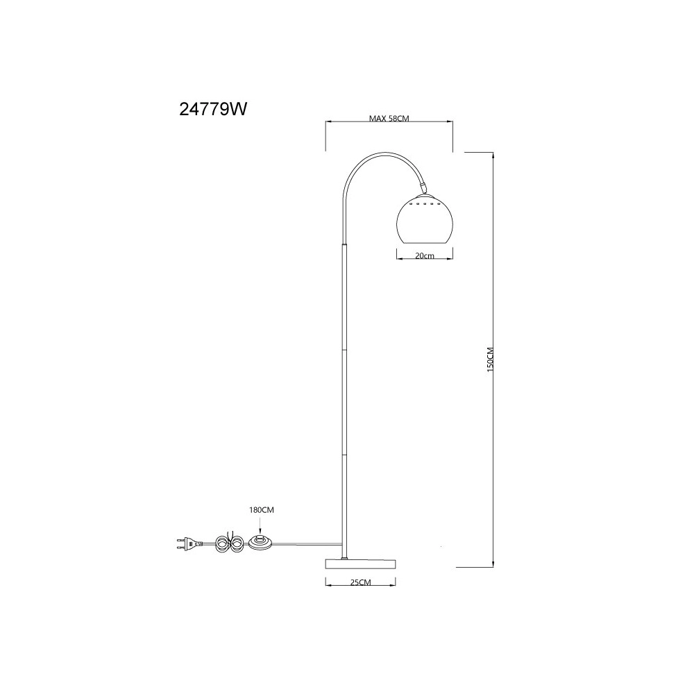 Lampadaire de conception Benno Blanc Globo 9007371516933