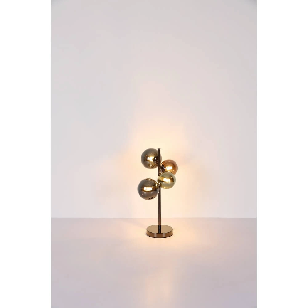 Applique murale noire Riha Verre coloré 3 lumières Globo 9007371453108