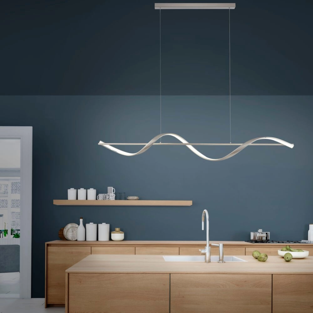 Lampe suspendue ondulée Q-Swing métal Paul Neuhaus 4012248374856