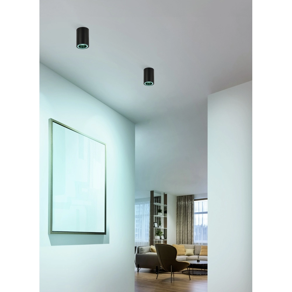 Spot Zigbee monté en surface Carosso-Z Noir Eglo 9008606312900