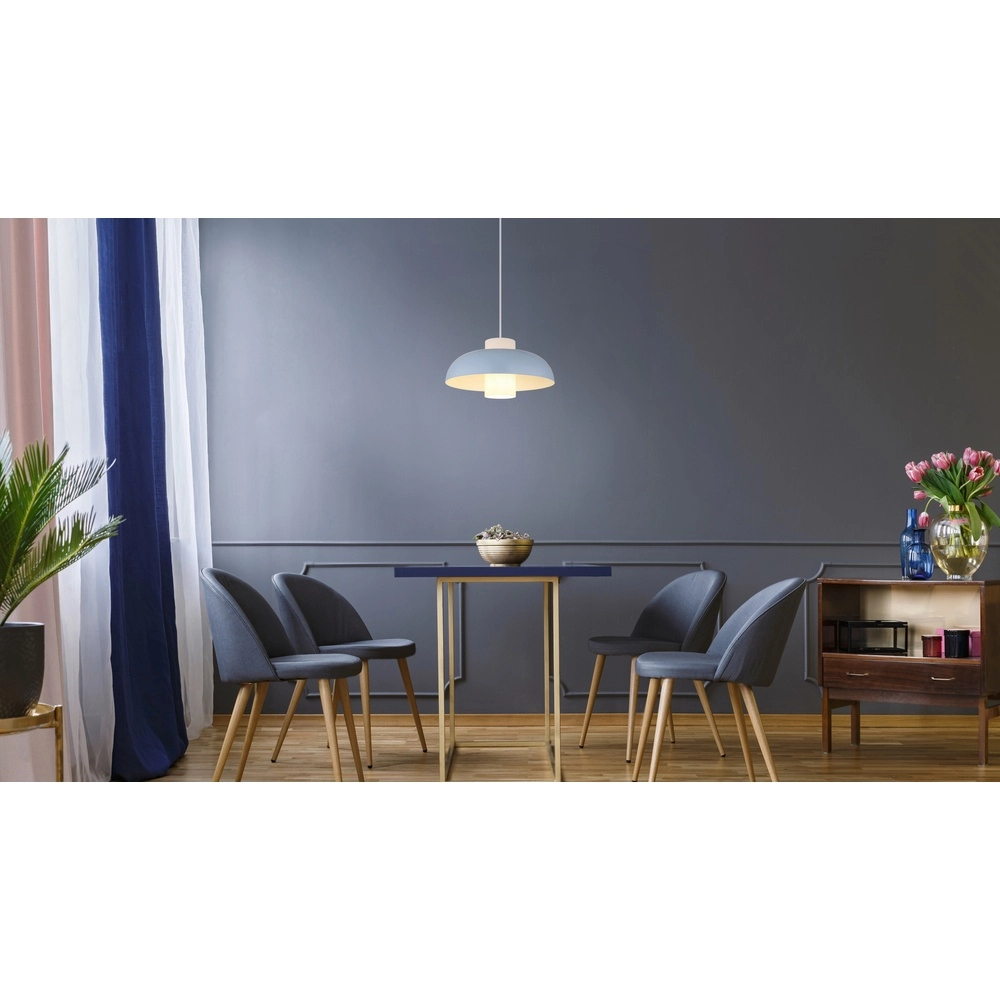 Lampe pendante moderne Lowe bleu Ø 38cm Globo 9007371518166