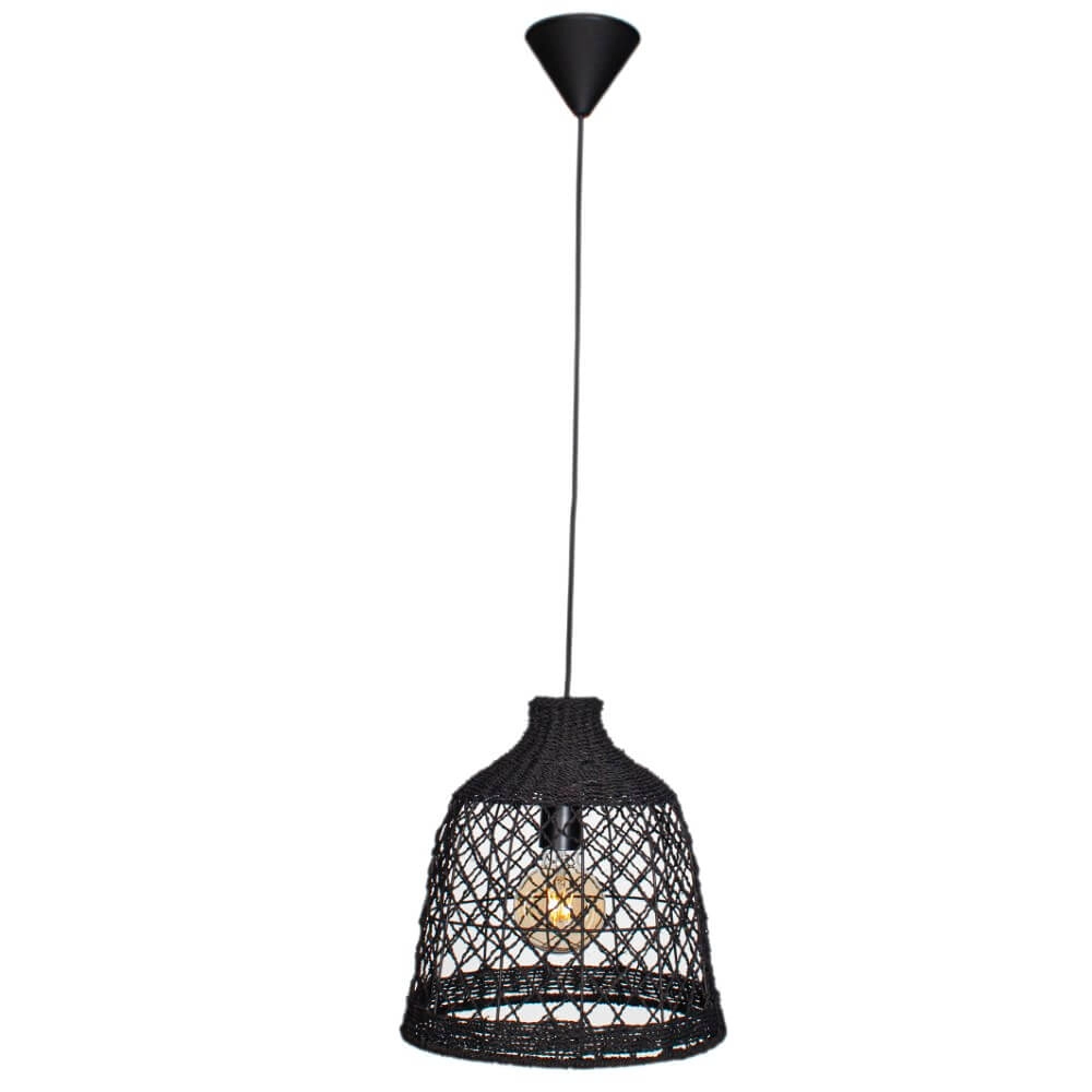 Lampe suspendue Lucena noir