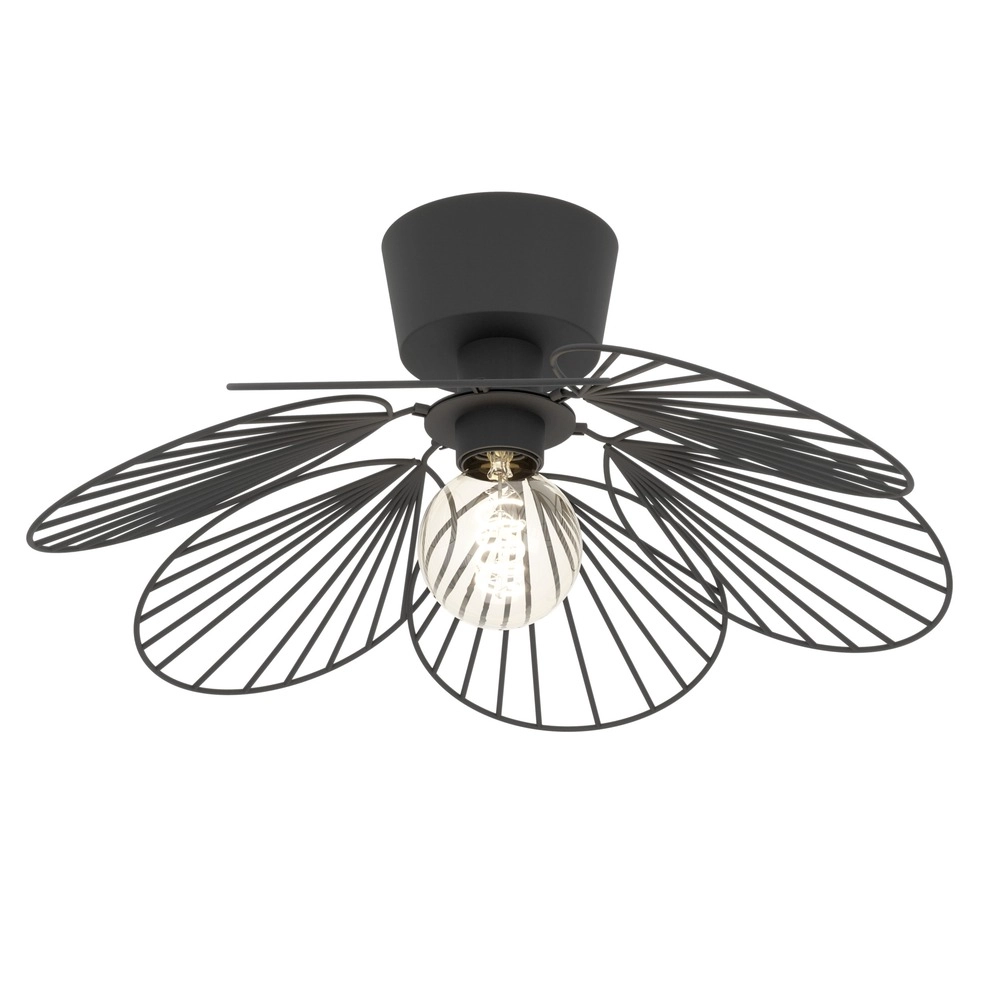 Lampe de plafond Binacua noir Ø 45cm