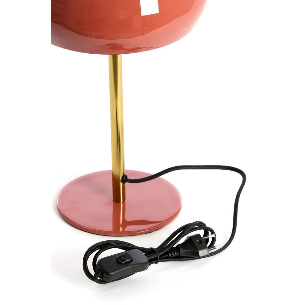 Lampe de table Surin Ø 22cm - corail brillant avec or Light & Living 8717807743420