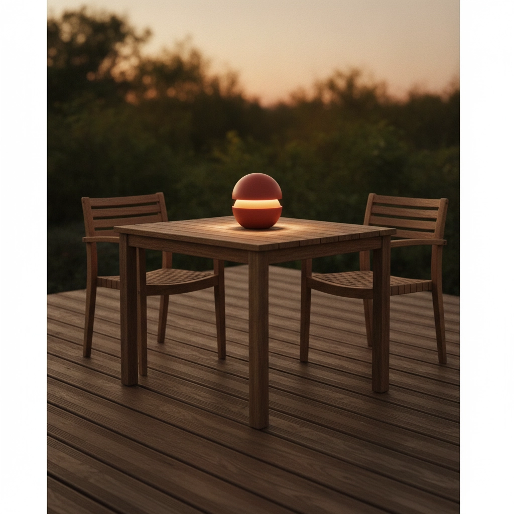 Lampe de table Puk Orange rechargeable