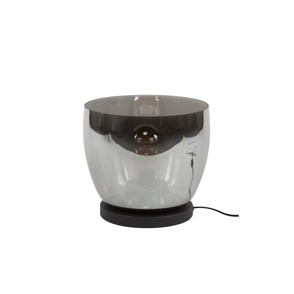 Lampe de pied en verre fumé UP Ø 29 cm - 27 cm de hauteur Lyora 8716803512597