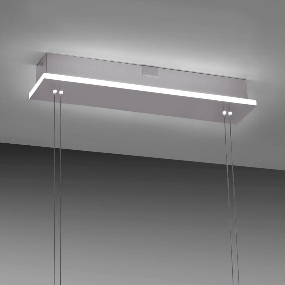 Lampe suspendue 4 lumières Q-Etienne en métal droit Paul Neuhaus 4012248350461