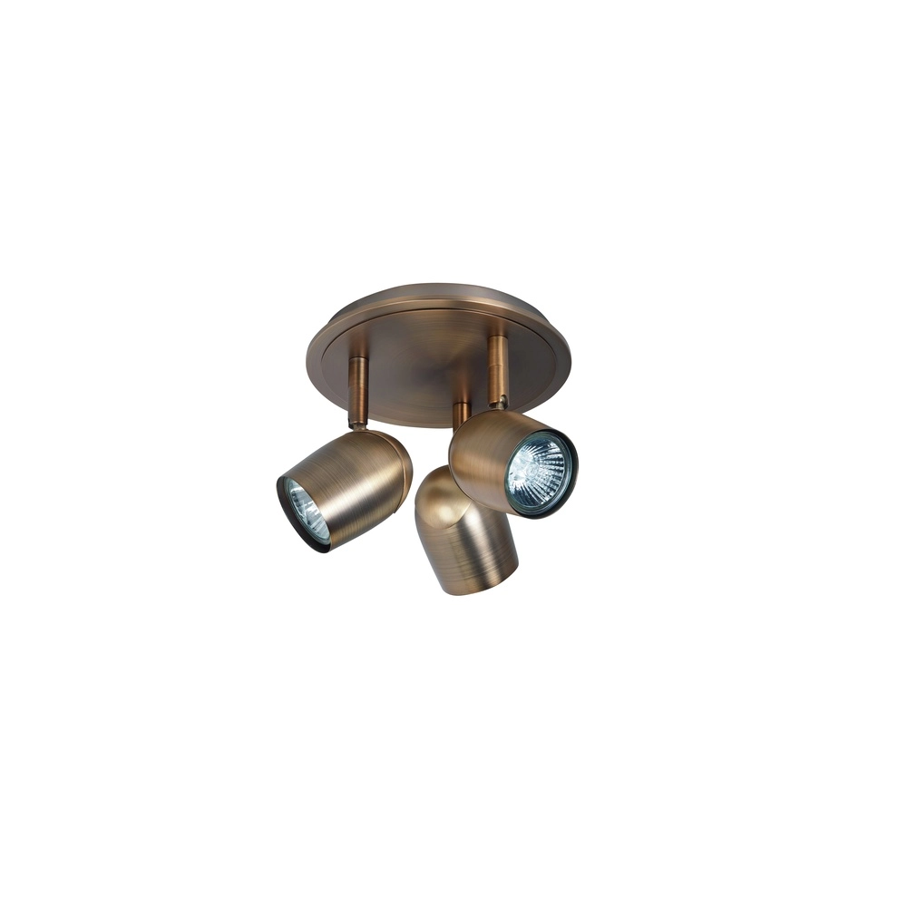 Moquerie Ovale bronze cuivré 3 lumières Moquerie Ovale bronze cuivré 3 lumières