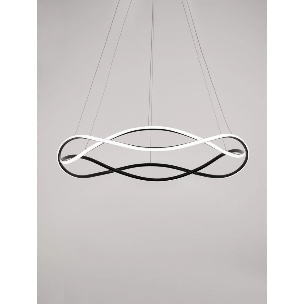 Suspension design Jinal noir Ø 80cm Suspension design Jinal noir Ø 80cm